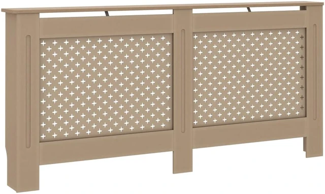 Alt view image 5 of 9 - vidaXL Radiator Cover 67.7"x17.5"x31.9" MDF