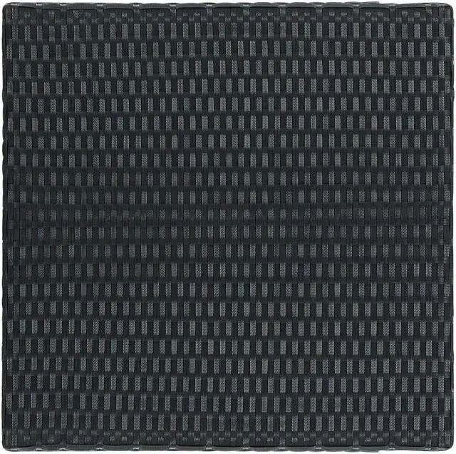 Alt view image 7 of 11 - vidaXL Bar Table Outdoor Pub Table Bistro Counter Height Table PE Rattan Black