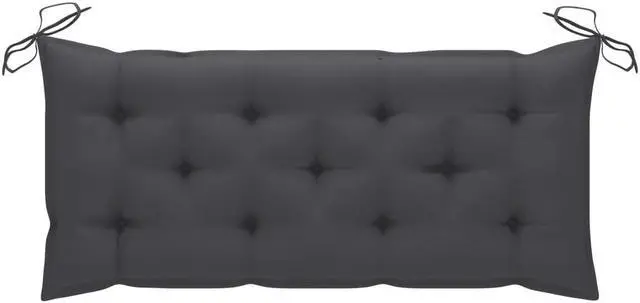 Alt view image 13 of 13 - vidaXL Garden Bench with Cushion 47.2" Solid Acacia Wood