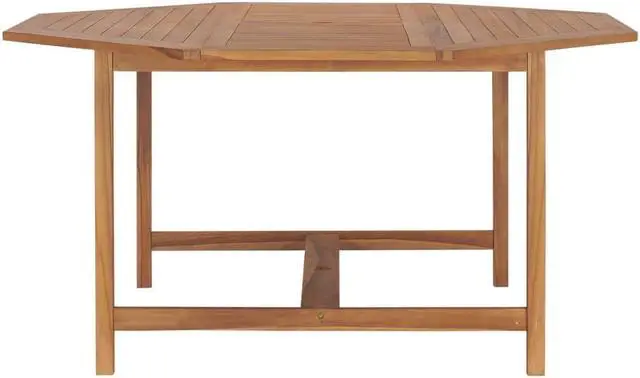 Alt view image 9 of 15 - vidaXL Garden Table 59.1"x59.1"x29.5" Solid Teak Wood