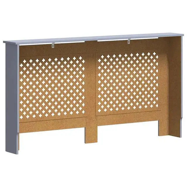 Alt view image 8 of 10 - vidaXL Radiator Cover Anthracite 59.8"x17.5"x31.9" MDF