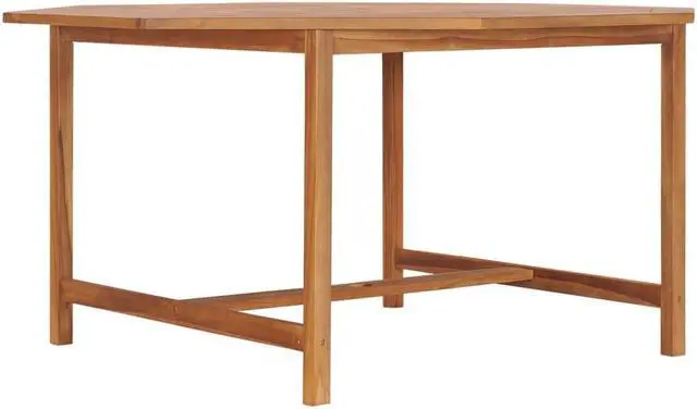 Alt view image 7 of 15 - vidaXL Garden Table 59.1"x59.1"x29.5" Solid Teak Wood