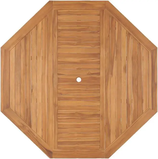 Alt view image 10 of 15 - vidaXL Garden Table 59.1"x59.1"x29.5" Solid Teak Wood