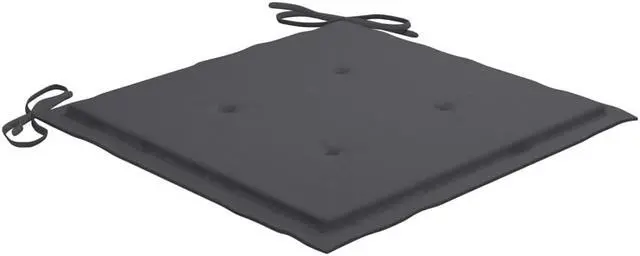 Alt view image 7 of 7 - vidaXL Rocking Chair Porch Rocker with Anthracite Cushion Solid Wood Teak