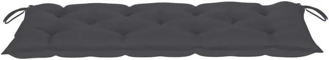 Alt view image 12 of 13 - vidaXL Garden Bench with Cushion 47.2" Solid Acacia Wood