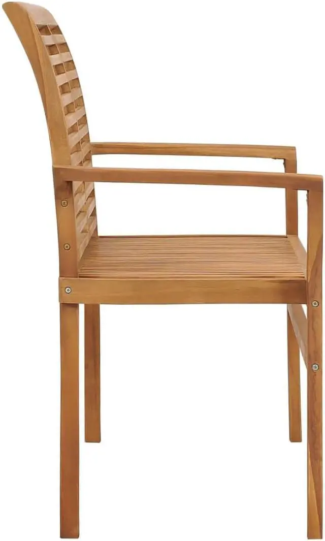 Alt view image 4 of 7 - vidaXL Outdoor Patio Bench Garden Bench with Green Cushion Solid Wood Teak