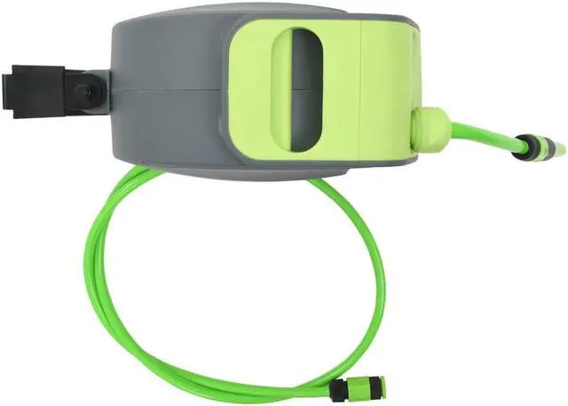 Alt view image 4 of 10 - vidaXL Automatic Retractable Water Hose Reel Wall Mounted 65.6'+6.6'