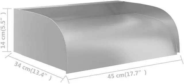 Alt view image 7 of 13 - vidaXL Outdoor Waterfall Pool Fountain Pool Waterfall Stainless Steel 304