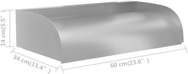 Alt view image 7 of 13 - vidaXL Outdoor Waterfall Pool Fountain Pool Waterfall Stainless Steel 304