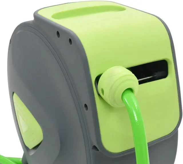 Alt view image 5 of 10 - vidaXL Automatic Retractable Water Hose Reel Wall Mounted 65.6'+6.6'