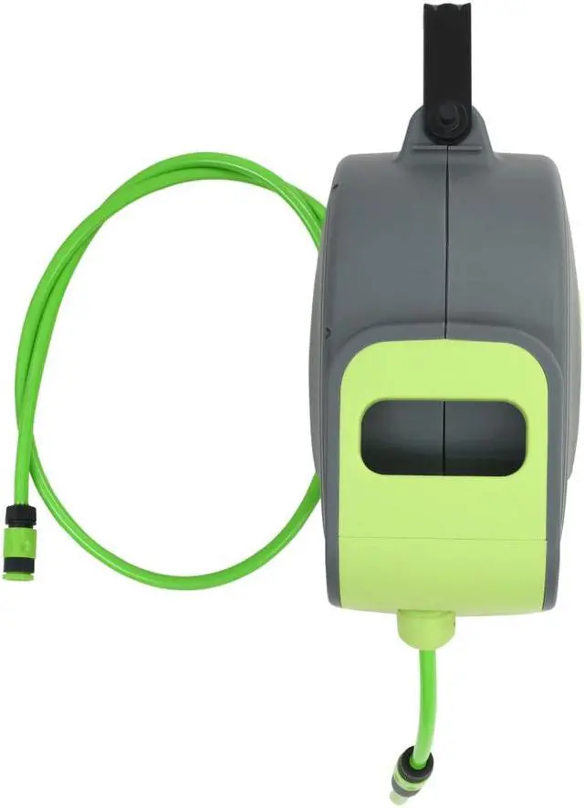 Alt view image 4 of 17 - vidaXL Automatic Retractable Water Hose Reel Wall Mounted 98.4'+6.6'