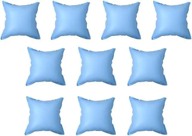 Main image of vidaXL Pool Pillow Inflatable Pool Cover Air Pillows for Winter 10 Pcs Blue PVC