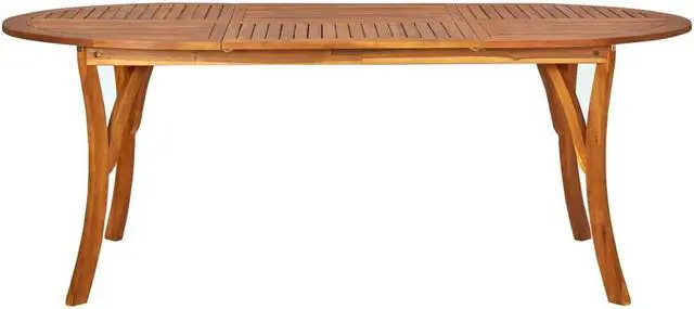 Alt view image 2 of 13 - vidaXL Outdoor Dining Table Garden Patio Table for Front Porch Solid Acacia Wood