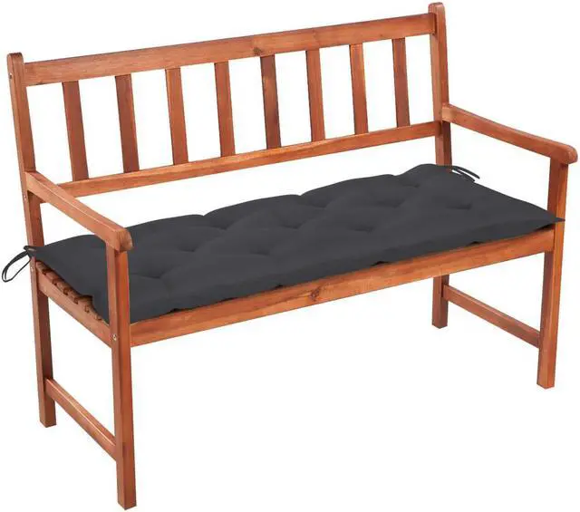 Alt view image 7 of 13 - vidaXL Garden Bench with Cushion 47.2" Solid Acacia Wood