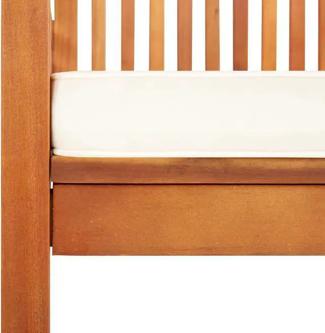 Alt view image 5 of 13 - vidaXL Modern Dining Chair Patio Dining Chair with Cushion Solid Wood Acacia
