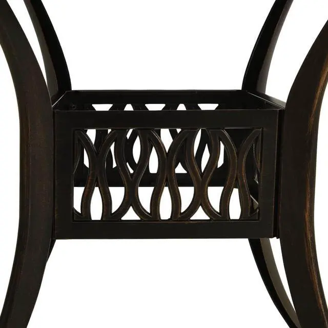 Alt view image 4 of 13 - vidaXL Patio Table Outdoor Dining Table Garden Porch Furniture Cast Aluminum
