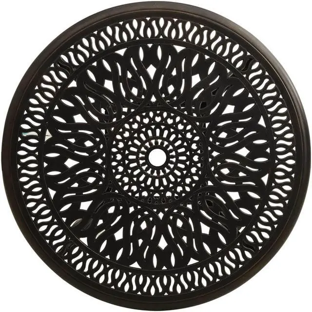 Alt view image 3 of 13 - vidaXL Patio Table Outdoor Dining Table Garden Porch Furniture Cast Aluminum