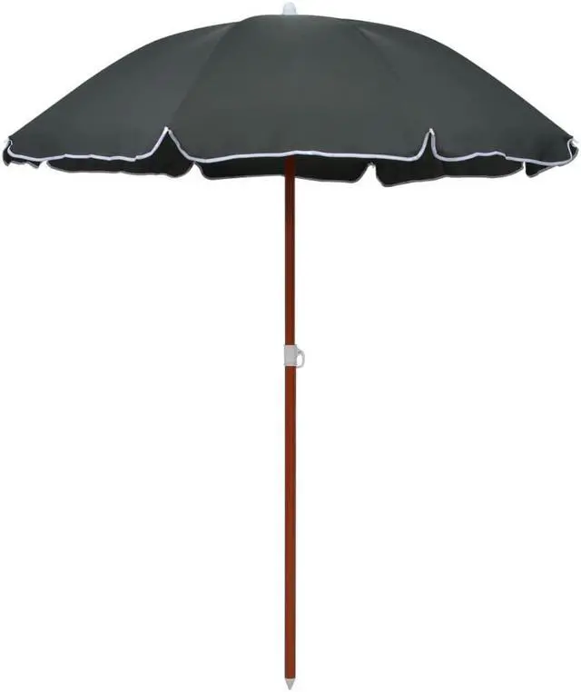 Main image of vidaXL Garden Parasol  with Steel Pole Sand 180 cm