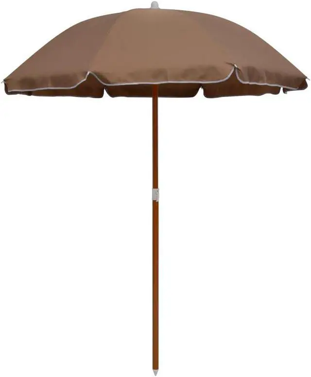 Main image of vidaXL Garden Parasol Outdoor Patio Sunshade for Balcony Backyard Deck Taupe
