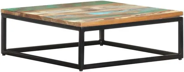 Alt view image 11 of 14 - vidaXL Nesting Coffee Tables Set of 2 Accent Sofa End Table Solid Wood Reclaimed