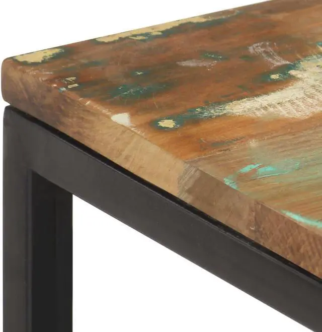 Alt view image 14 of 14 - vidaXL Nesting Coffee Tables Set of 2 Accent Sofa End Table Solid Wood Reclaimed