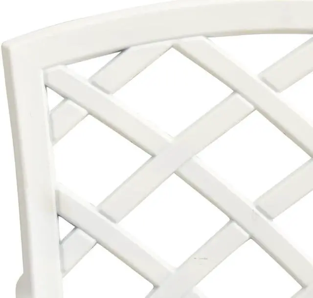 Alt view image 7 of 17 - vidaXL Patio Chairs 4 Pcs Patio Furniture for Garden Deck Cast Aluminum White