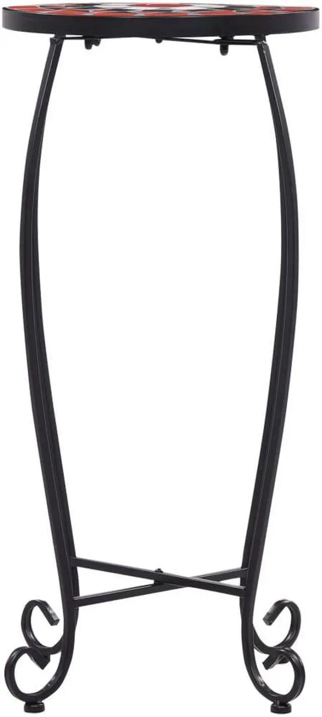 Alt view image 4 of 13 - vidaXL Plant Table 3 Pcs Flower Pot Stand for Patio Terracotta and White Ceramic