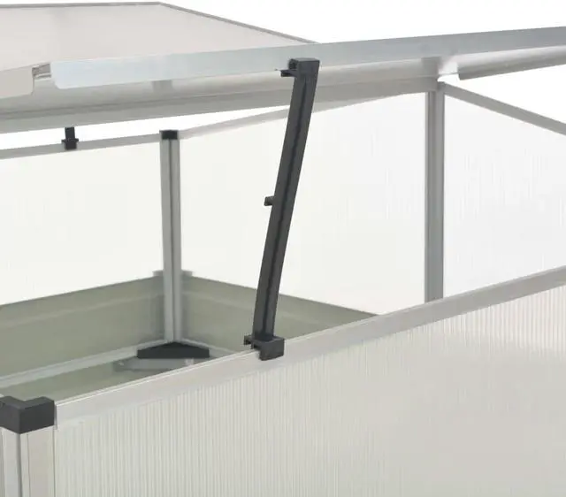 Alt view image 5 of 11 - vidaXL Planter Raised Flower Bed with Lining Patio Plant Box Solid Fir Wood