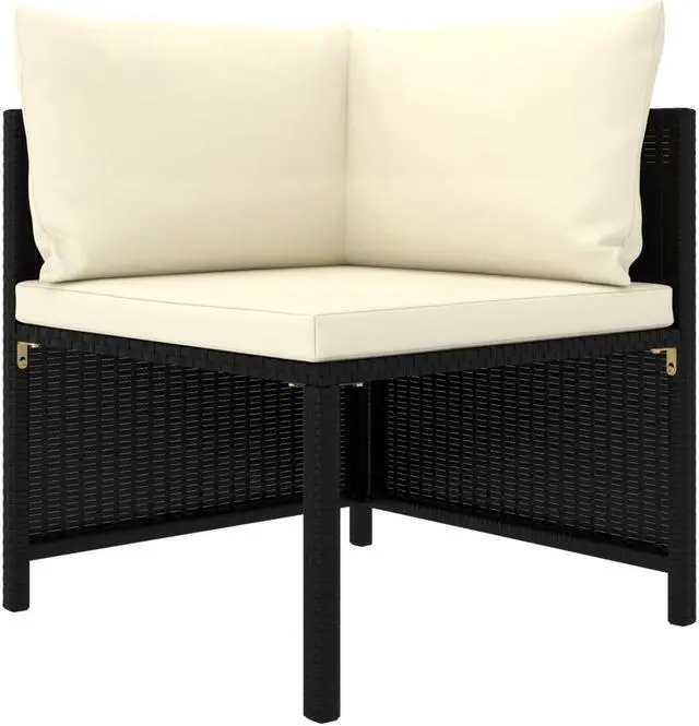 Alt view image 2 of 14 - vidaXL Patio Sofa Set 2 Piece Furniture Set for Garden Solid Teak Wood PE Rattan