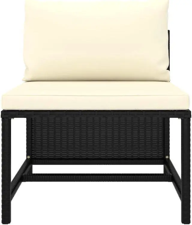 Alt view image 5 of 14 - vidaXL Patio Sofa Set 2 Piece Furniture Set for Garden Solid Teak Wood PE Rattan