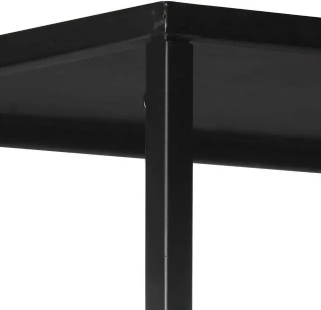 Alt view image 6 of 13 - vidaXL Bookshelf Storage Shelf Shelving Book Cabinet Rough Mango Wood and Iron