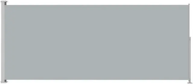 Alt view image 8 of 12 - vidaXL Patio Retractable Side Awning 86.6"x196.9" Anthracite