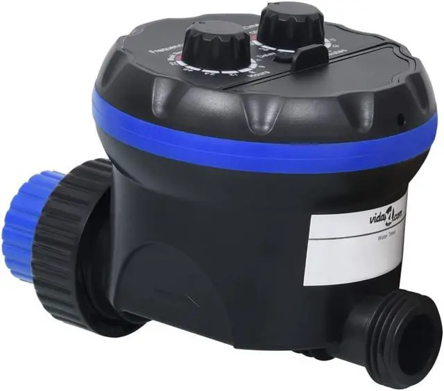 Alt view image 4 of 10 - vidaXL Water Timer Watering Hose Timer with Single Outlet and Ball Valves