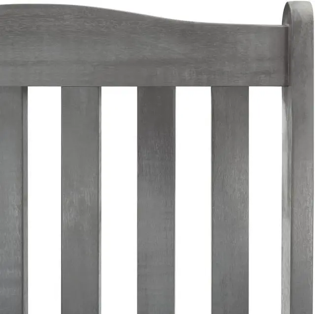 Alt view image 5 of 7 - vidaXL Rocking Chair Outdoor Rocking Chair with Cushions Gray Solid Wood Acacia