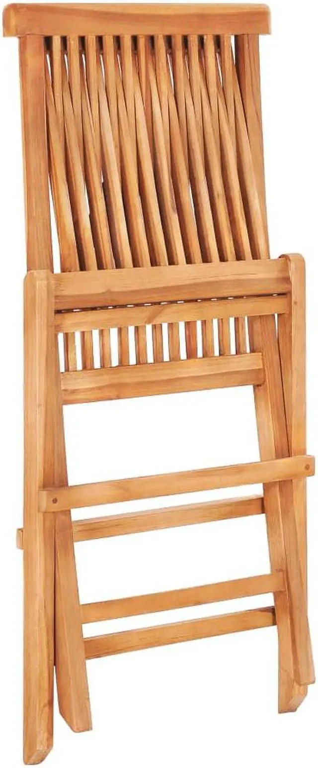 Alt view image 8 of 13 - vidaXL 3 Piece Bistro Set with Gray Cushions Solid Teak Wood