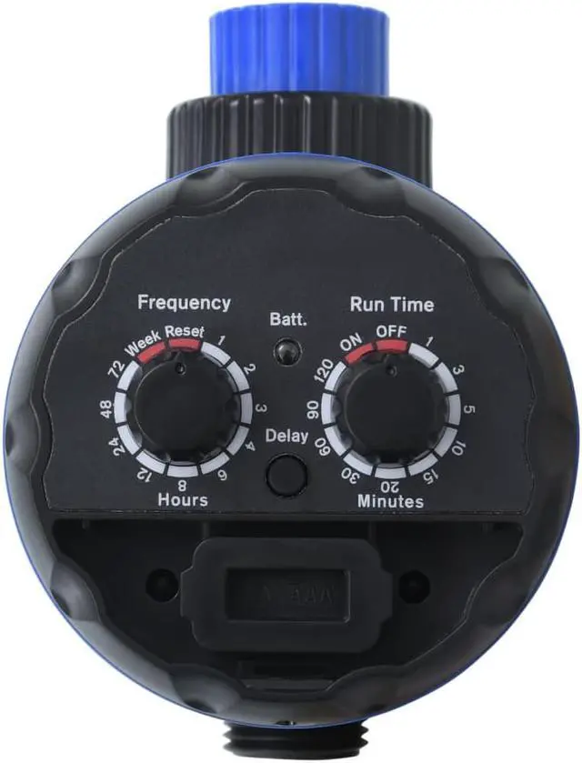 Alt view image 2 of 10 - vidaXL Water Timer Watering Hose Timer with Single Outlet and Ball Valves