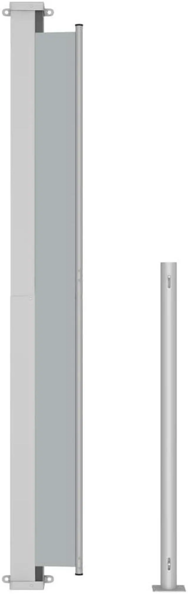 Alt view image 11 of 12 - vidaXL Patio Retractable Side Awning 86.6"x196.9" Anthracite