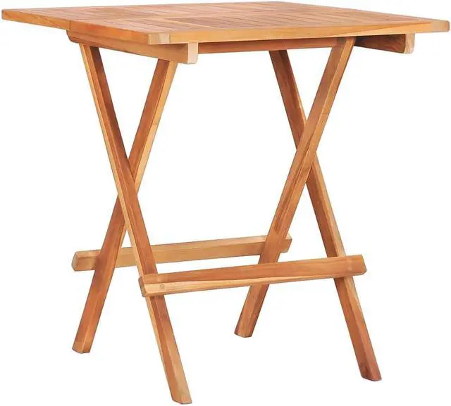 Alt view image 13 of 13 - vidaXL 3 Piece Bistro Set with Gray Cushions Solid Teak Wood