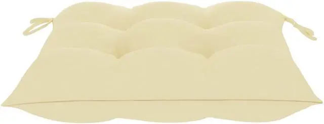 Alt view image 11 of 12 - vidaXL Rocking Chair with Cream White Cushion Solid Teak Wood