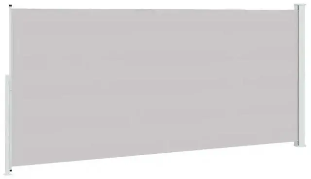 Alt view image 12 of 12 - vidaXL Patio Retractable Side Awning 86.6"x196.9" Anthracite