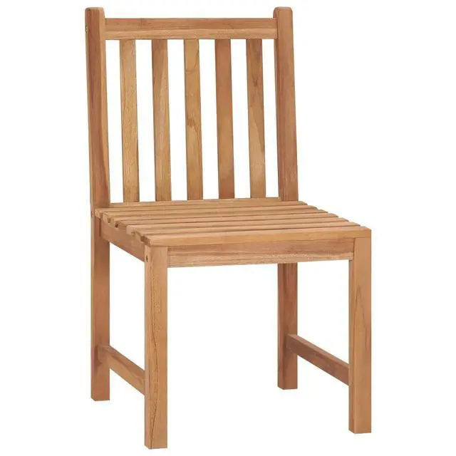 Alt view image 15 of 19 - vidaXL Garden Chairs 2 pcs Solid Teak Wood