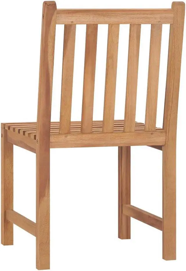 Alt view image 7 of 19 - vidaXL Garden Chairs 2 pcs Solid Teak Wood
