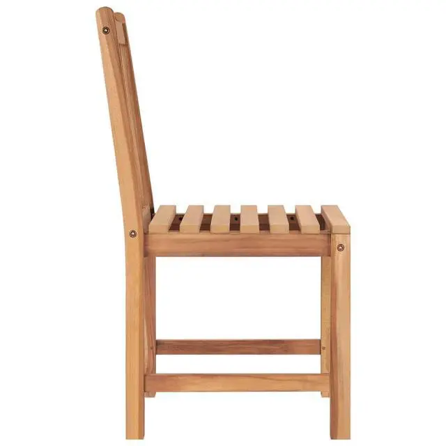 Alt view image 17 of 19 - vidaXL Garden Chairs 2 pcs Solid Teak Wood