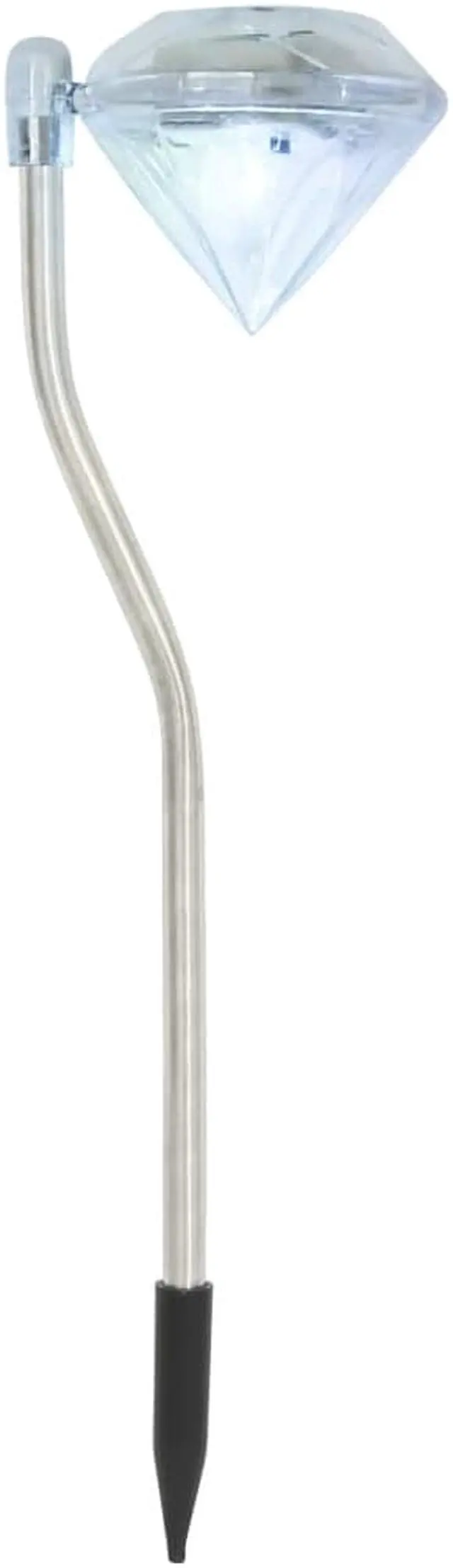 Alt view image 4 of 13 - vidaXL Outdoor Pathway Light LED Solar Walkway Light with Ground Spike 6 pcs