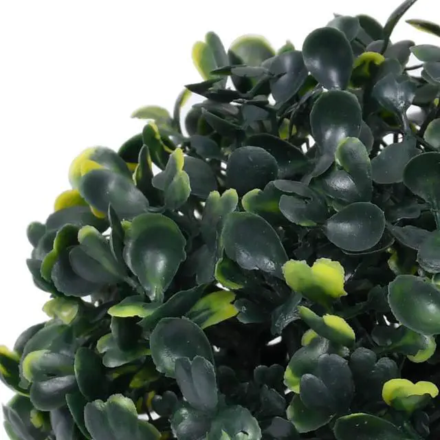 Alt view image 3 of 11 - vidaXL Fake Plant 4 Pcs Artificial Plant Boxwood Topiary Ball Floral Decor 4.7"