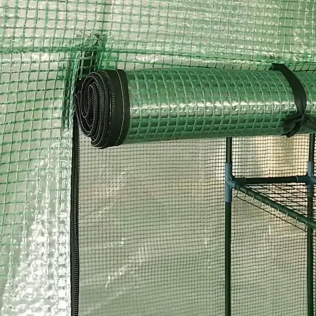 Alt view image 3 of 14 - vidaXL Greenhouse Grow House for Plant Growing Green House with Shelves Steel