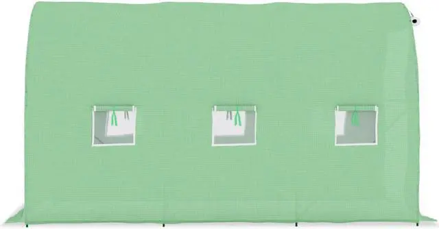 Alt view image 7 of 13 - vidaXL Greenhouse Outdoor Grow House Green House for Plant Growing Gardening