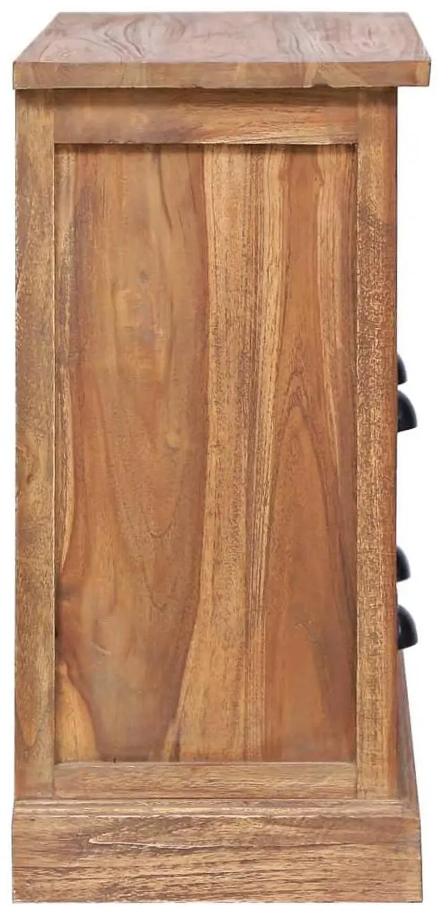 Alt view image 14 of 17 - vidaXL Side Cabinet 23.6"x11.8"x23.6" Solid Teak