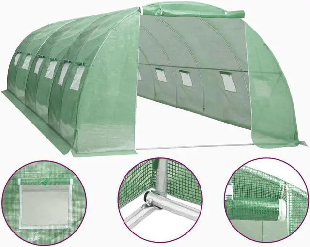 Main image of vidaXL Greenhouse Wood 39.4" Cold Frame Green House Garden Warm Mini Planter