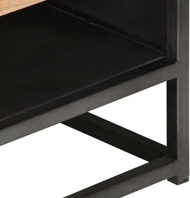 Alt view image 6 of 13 - vidaXL Coffee Table Wooden End Table Side Table Solid Wood Acacia 35.4 Inch